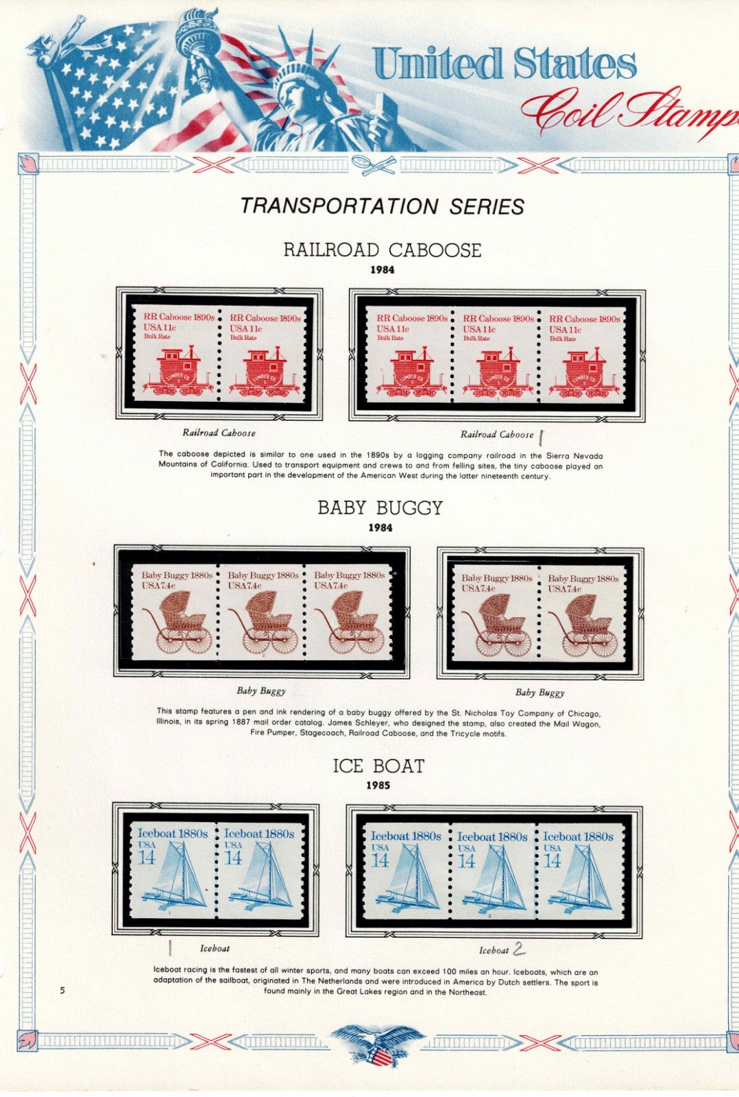 White Ace Album 34 pgs Older US stamps hand picked CHOICE Mint22