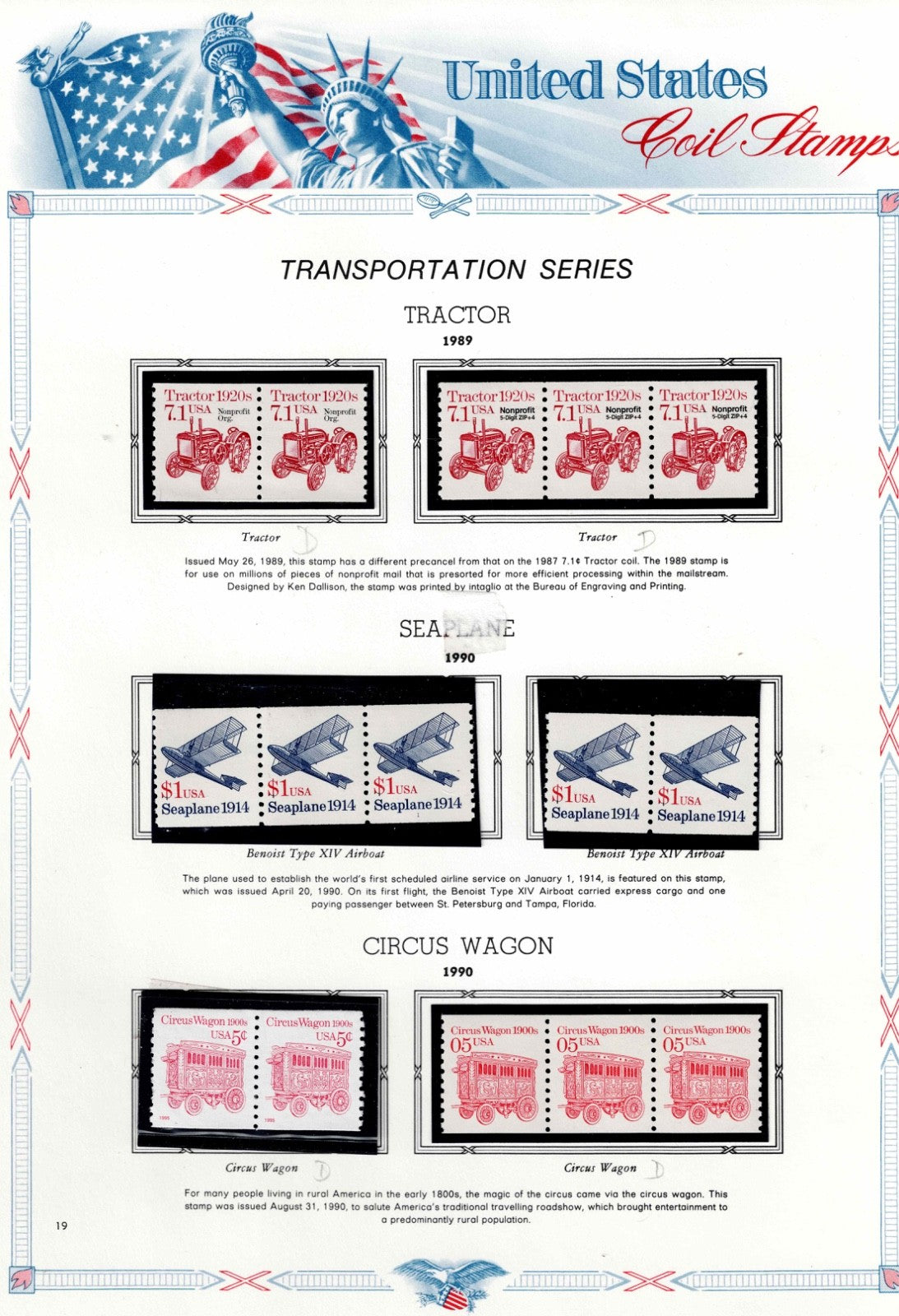 White Ace Album 34 pgs Older US stamps hand picked CHOICE Mint10