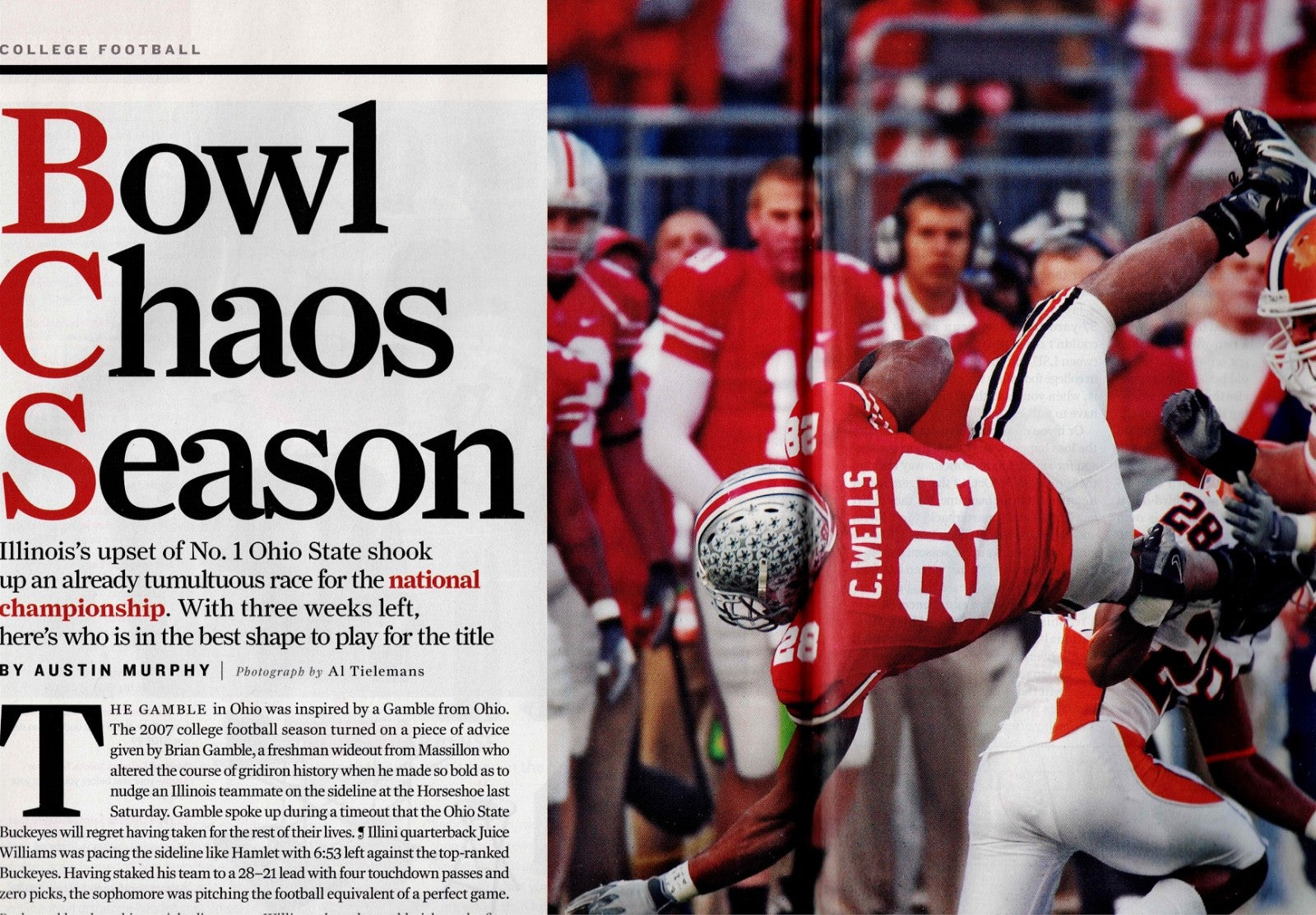 (3) Sports Illustrated Magazines Nov 19, 2007, Nov 26, '07 and Dec 3, '07 VG3